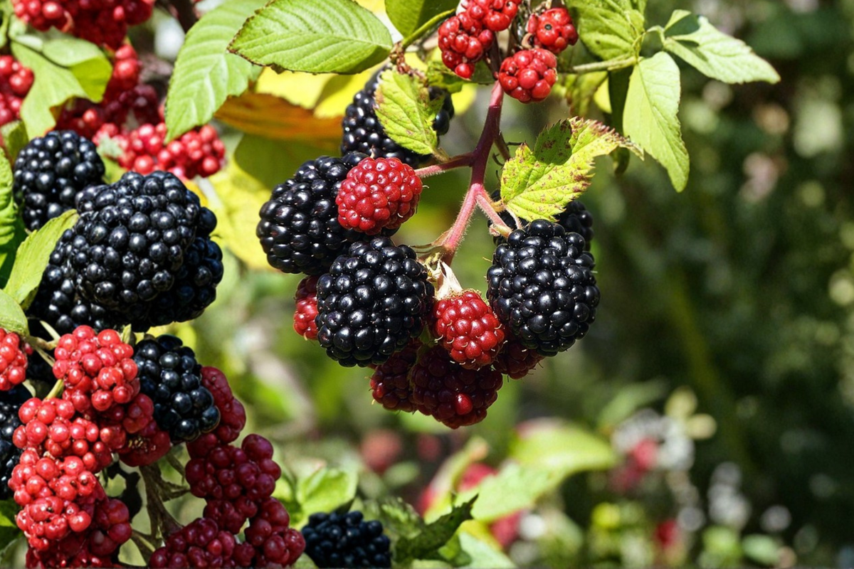 Lucretia Dewberry Live Plant 1 Gallon - Sweet Trailing Blackberry Vine (Rubus spp.) for Edible Garden & Outdoor Planting