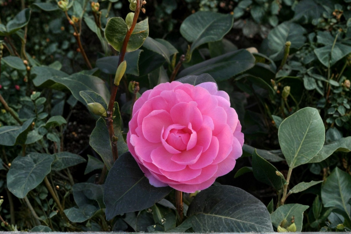 Camellia Live Plant 3 Gallon Soft Pink Flowering Evergreen Shrub Camellia x williamsii ‘E.G. Waterhouse’ for Shade Gardens