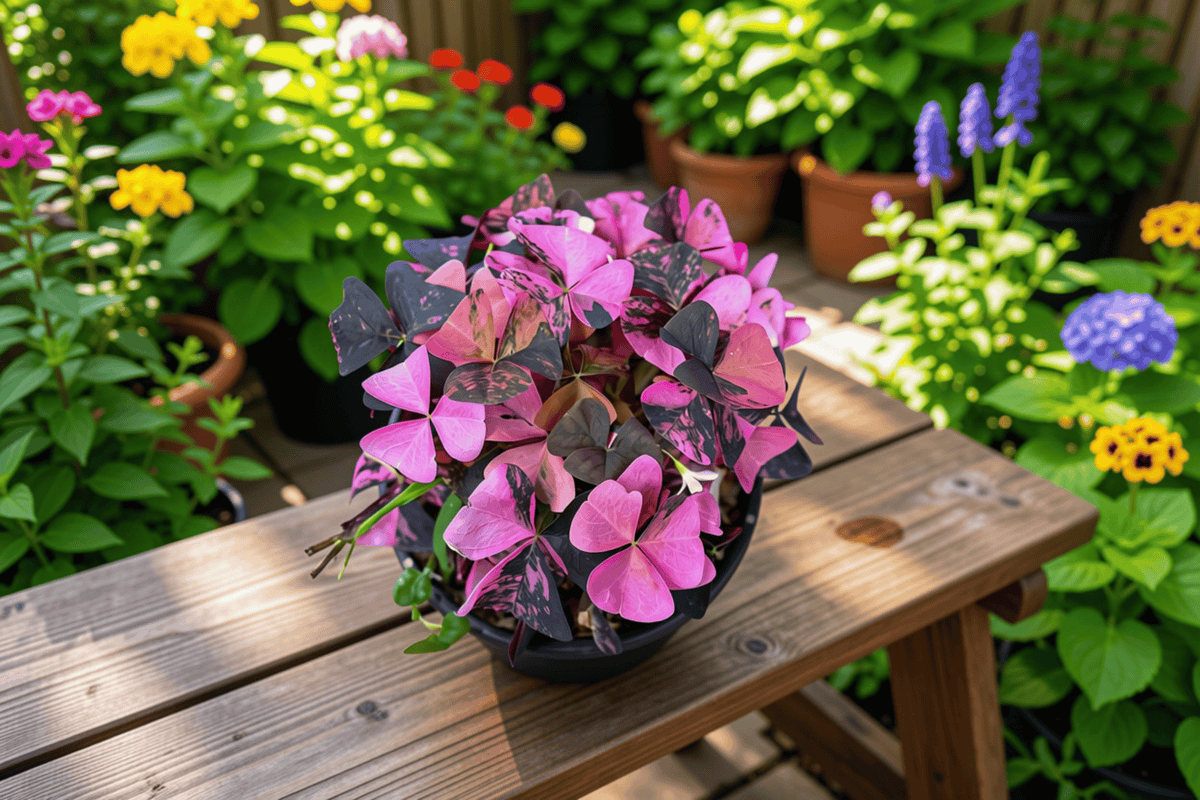 2 Variegated Pink Oxalis Tissue Culture Plants Bare Root - Oxalis spp. - Unique Ornamental Houseplant for Collectors