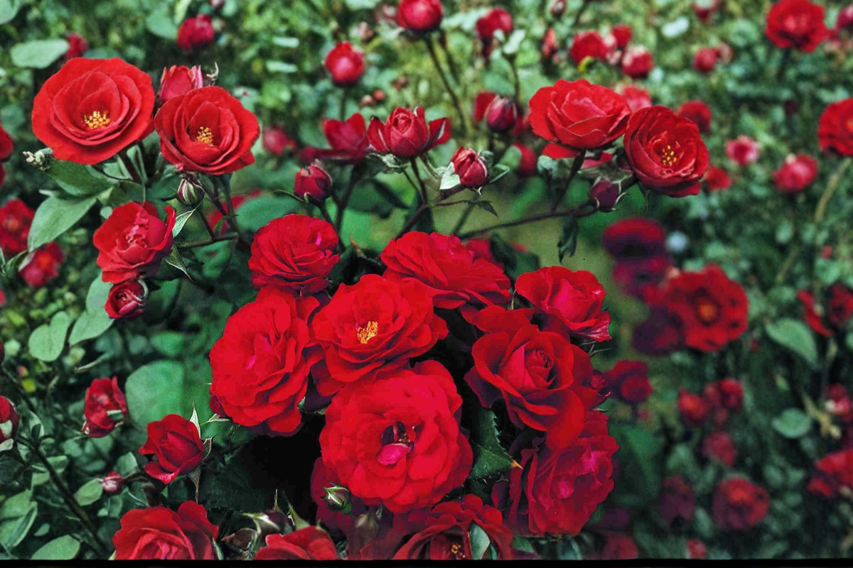Mr. Lincoln Red Rose Plant 2 Gal Live Bush - Hybrid Tea Rose Deep Red Fragrant Flowers for Garden Landscaping