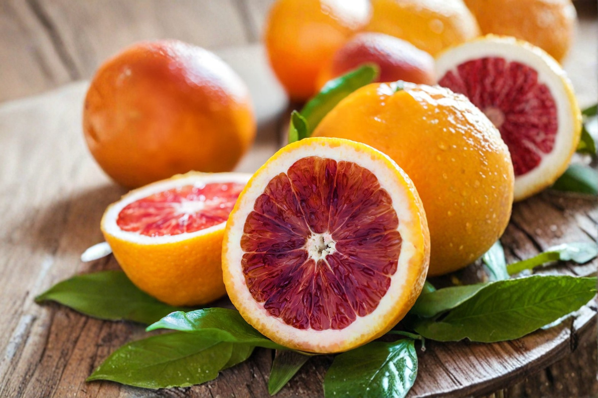 Grafted Blood Orange Tree Live Plant 4-5 Ft Citrus Tree for Patio Garden, Citrus sinensis, Fruiting Evergreen Tree