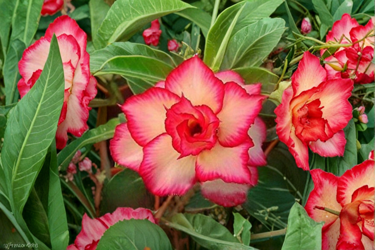 Desert Rose Seeds 10 Pack Mixed Color Adenium Obesum Succulent Ornamental Plant for Container Gardening and Succulent Collections