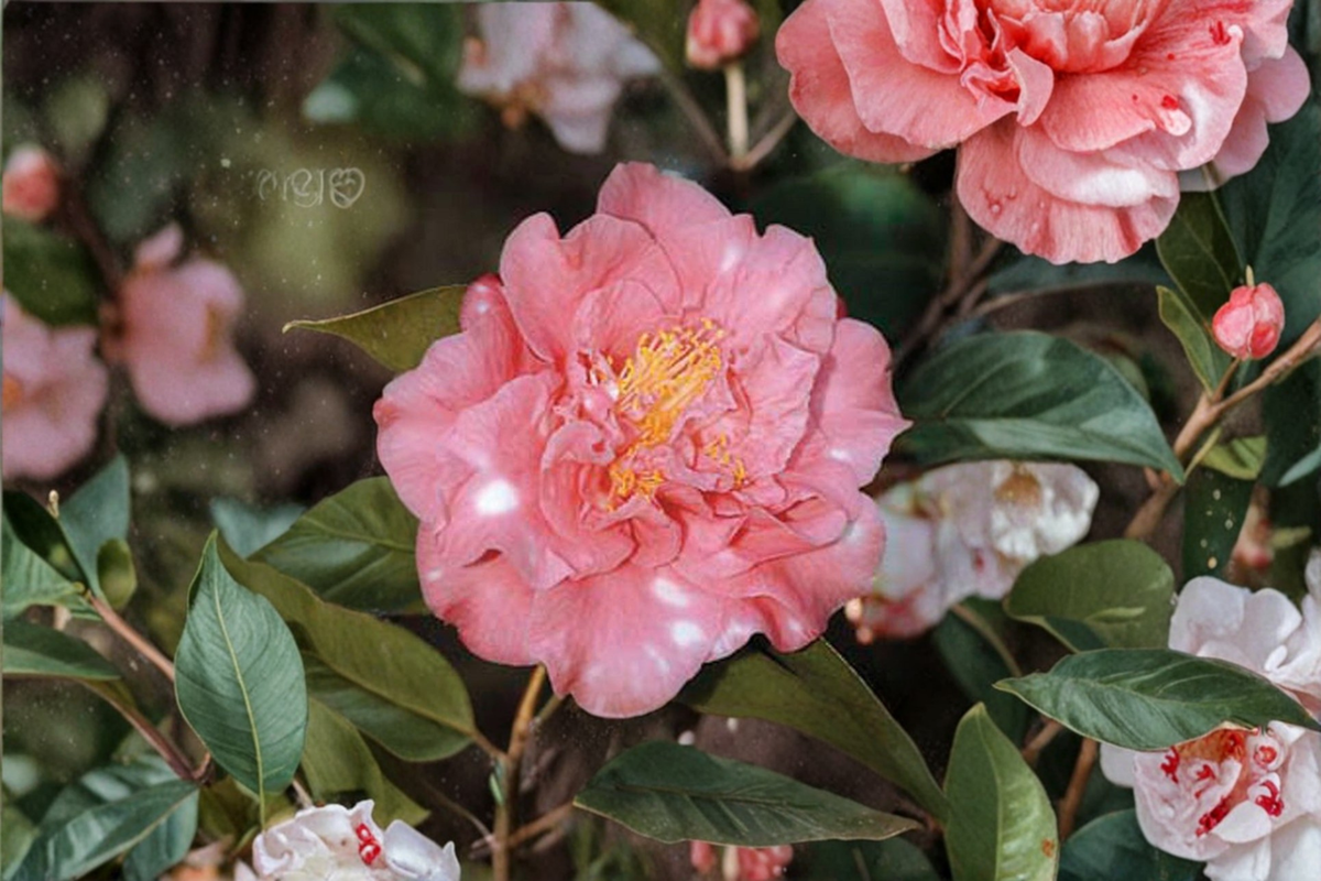 1 Gallon Betty Sheffield Camellia Plant, Pink White Variegated Flowers, Evergreen Shrub, Camellia japonica ‘Betty Sheffield’