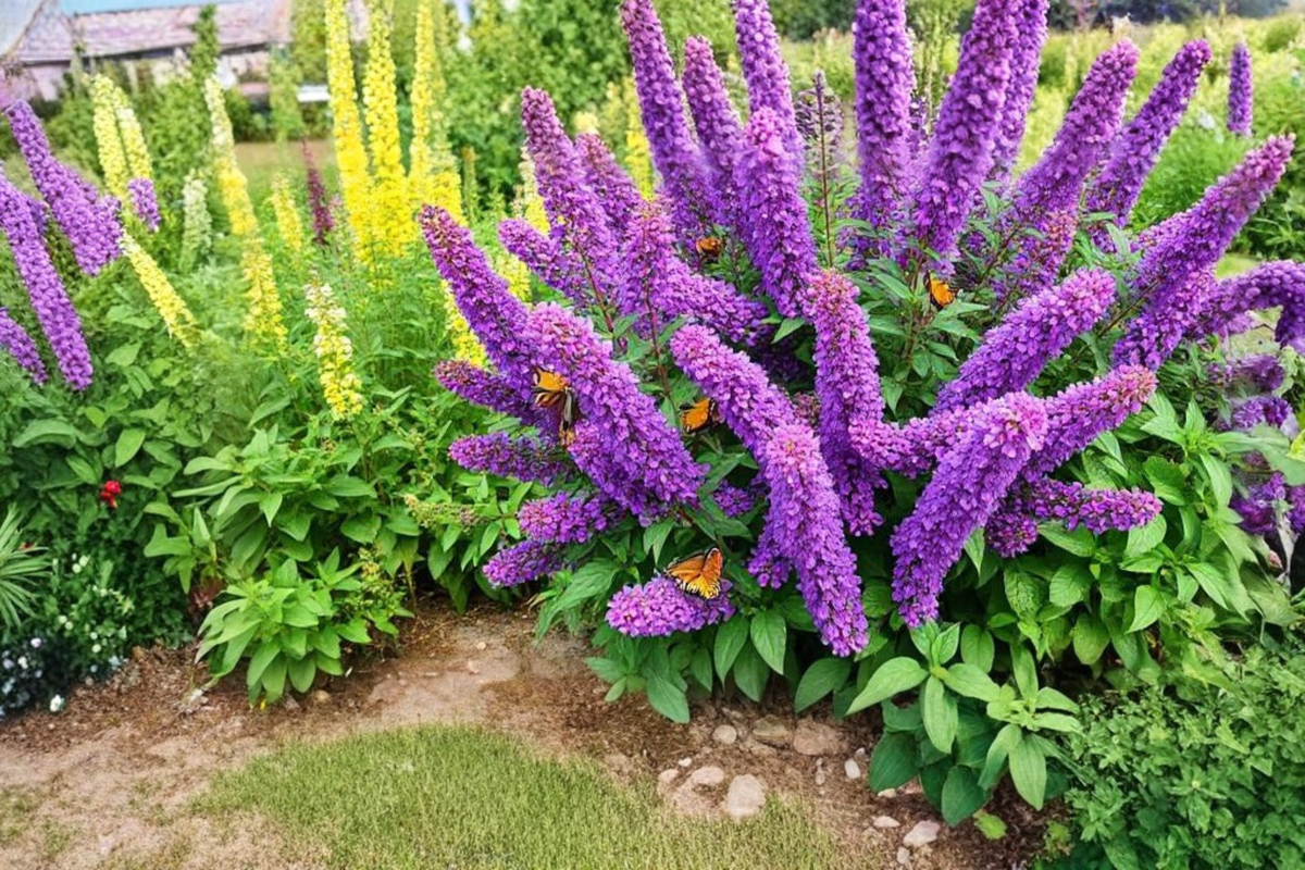 Buzz Purple Butterfly Bush Plug Plant - 1-3 Inches Tall - Buddleja davidii 'Buzz Purple' - Compact Perennial Shrub for Gardens