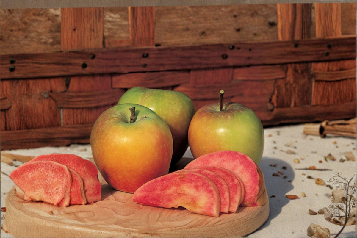 Mountain Rose Apple Tree Live Plant 1 Gallon Potted Dwarf Fruit Tree Malus domestica 'Mountain Rose' for Home Orchard