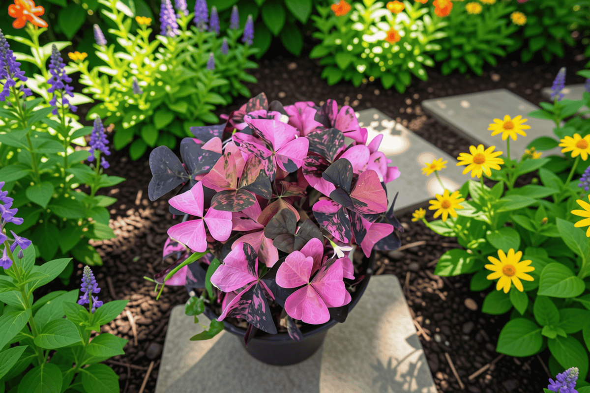 Variegated Pink Oxalis Tissue Culture Plants - 2 Pack - Rare Tropical Houseplants - Oxalis sp. 'Pink Variegated'
