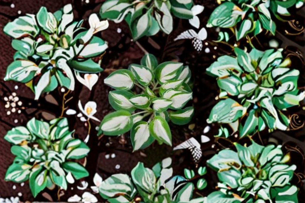 Pandora's Box Hosta Live Starter Plant - Mini Dwarf Perennial with White-Centered Leaves (Hosta 'Pandora's Box')