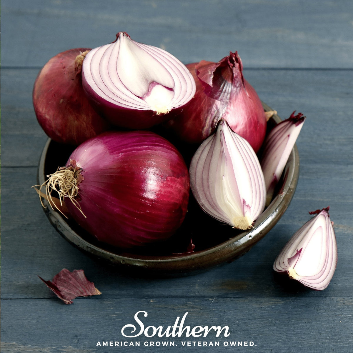 Red Burgundy Onion Seeds - 200 Count | Allium cepa | Heirloom Red Onions for Planting