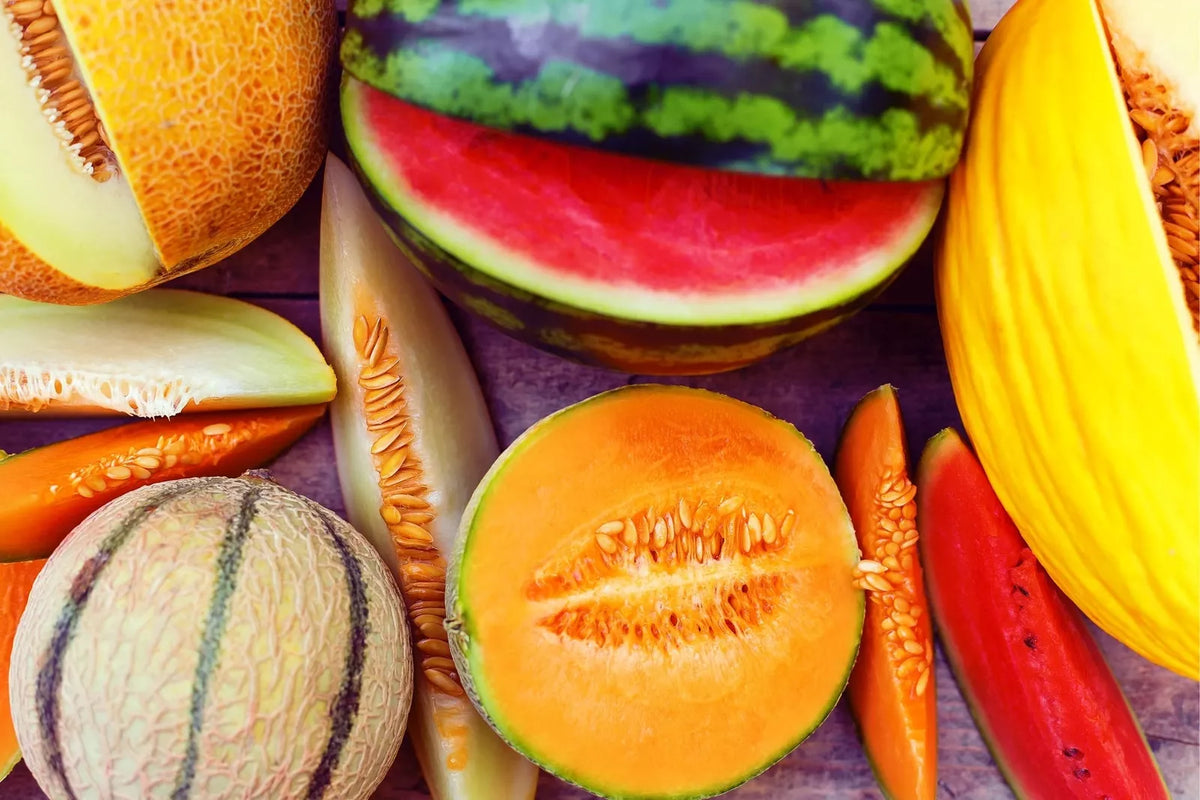 Garden Melon Seeds Mix - 30 Seeds, Easy to Grow Varieties, Cucumis melo - Cantaloupe, Honeydew, Sweet Flavors
