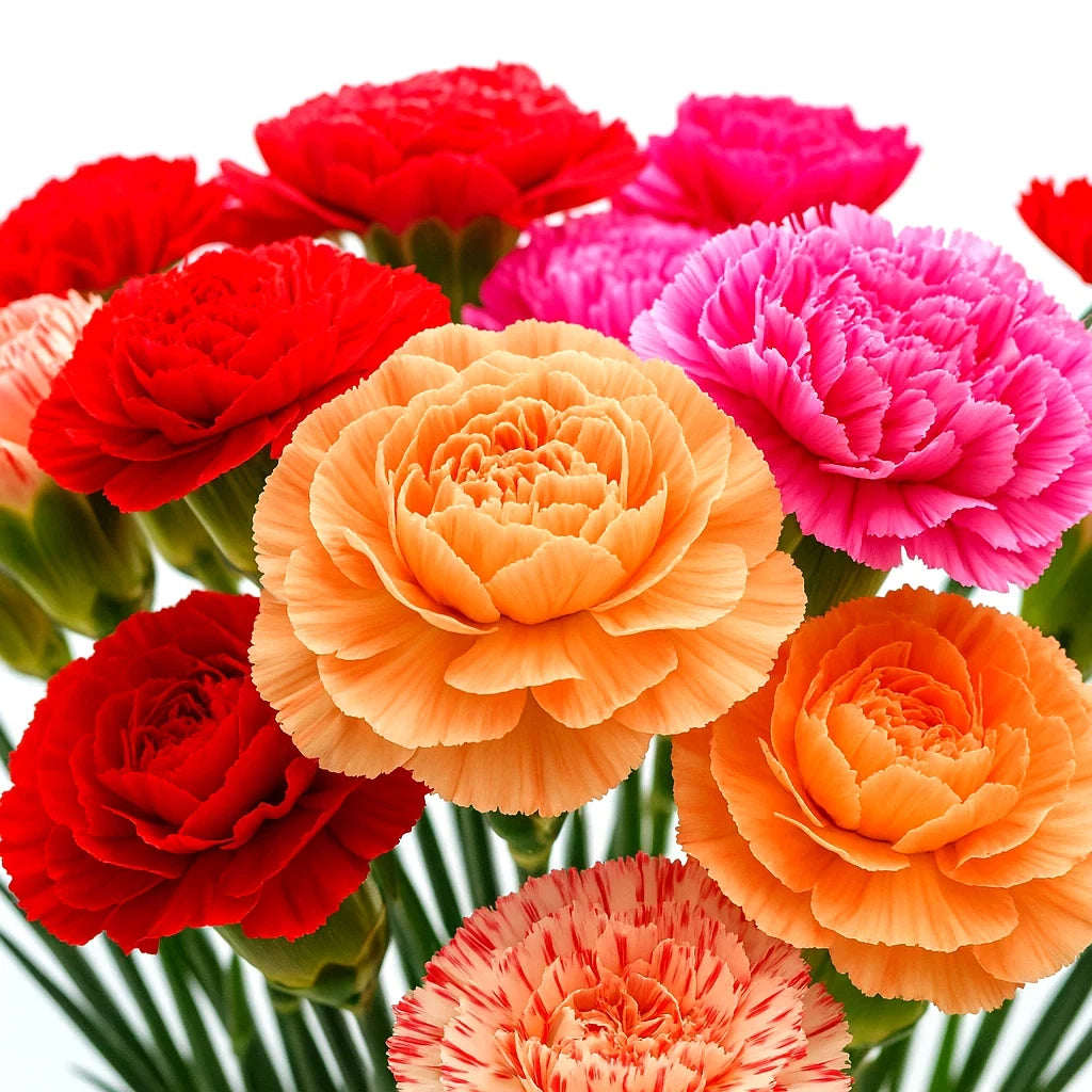 600+ Chabaud Carnation Seeds - Double Bloom Mix - Dianthus caryophyllus - Perennial Flower Seeds - Vibrant & Fragrant Blooms
