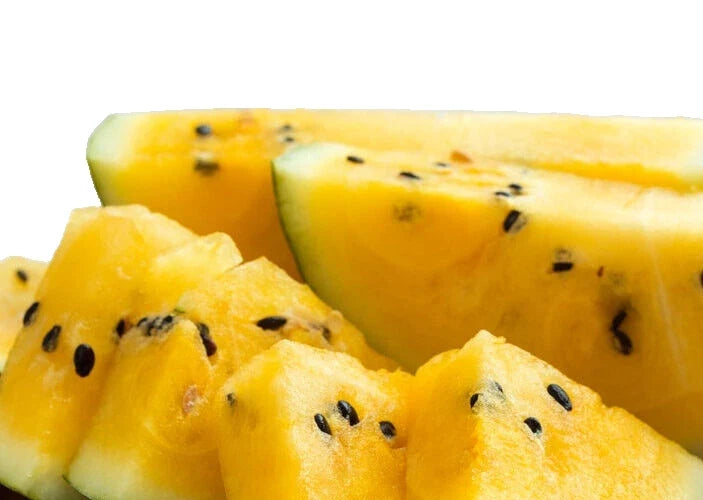 Watermelon Seeds - 8 Premium Seeds - Moon and Stars Yellow Flesh - Citrullus lanatus - Grow Sweet Fruit at Home
