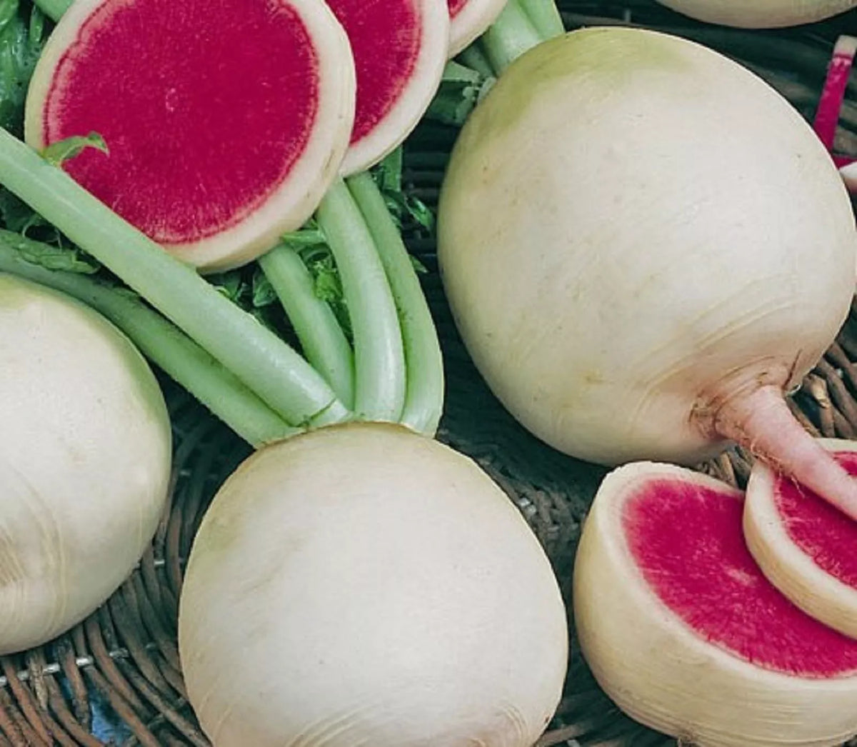 Watermelon Radish Seeds - 100+ Non-GMO Heirloom Seeds - Raphanus sativus - Vibrant Root Vegetable for Gardening