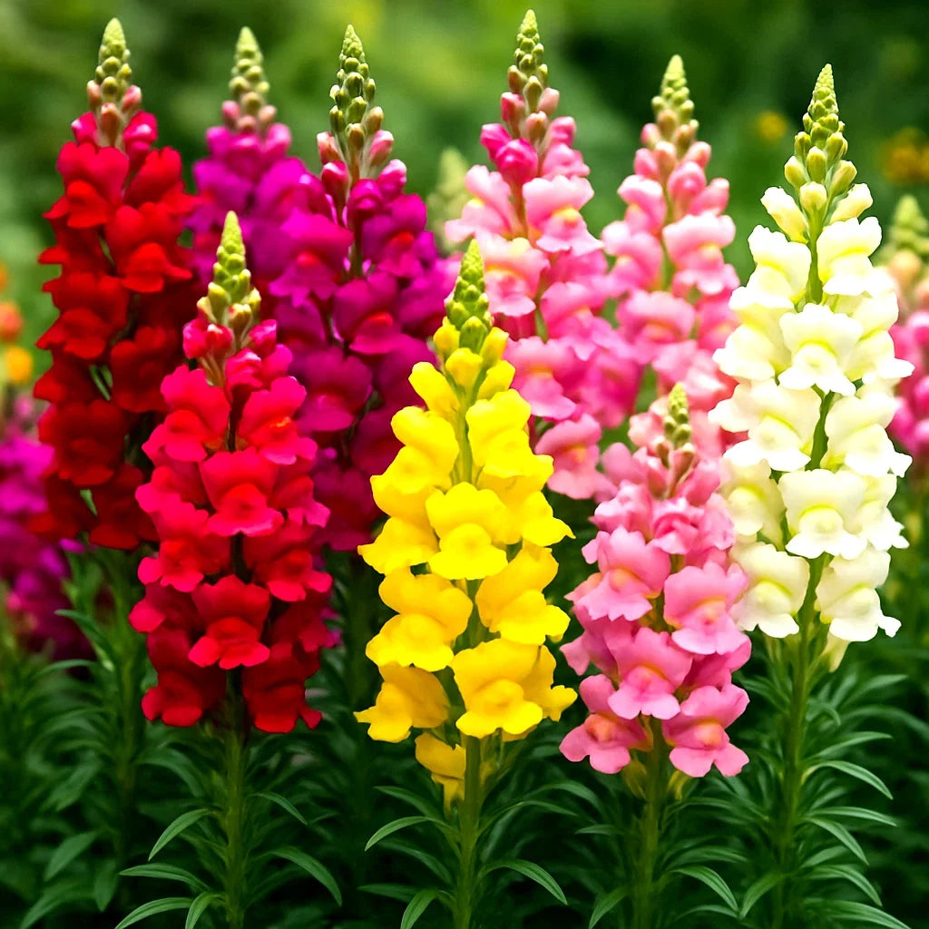 Snapdragon Flower Seeds - 6000+ Hummingbird Rainbow Mix - Fragrant Blooms - Antirrhinum majus - Easy to Grow Garden Seeds