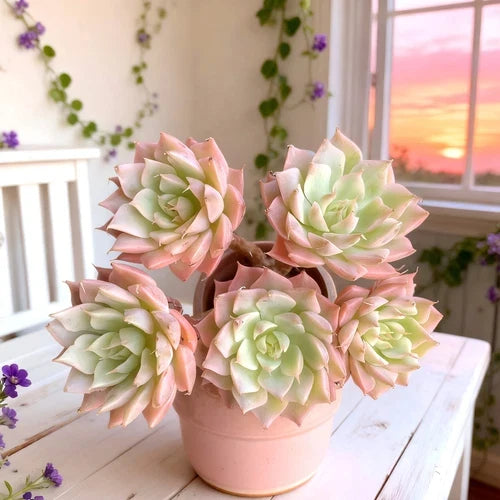 Rare Succulents Bare Root Plant Margaret Echeveria spp. Easy Care Drought-Tolerant Home Decor Indoor Gardening