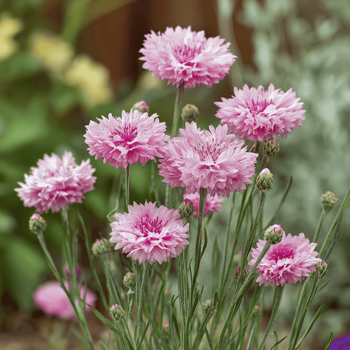 Tall Pink Cornflower Seeds - 100 Count - Centaurea cyanus - Vibrant Pink Flowering Garden Seeds