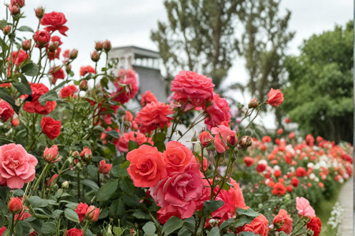 Climbing Rose Plant 1 Gallon Salmon Pink Climbing America Rose Bush - Perfect for Garden Trellis - Flowering Plant