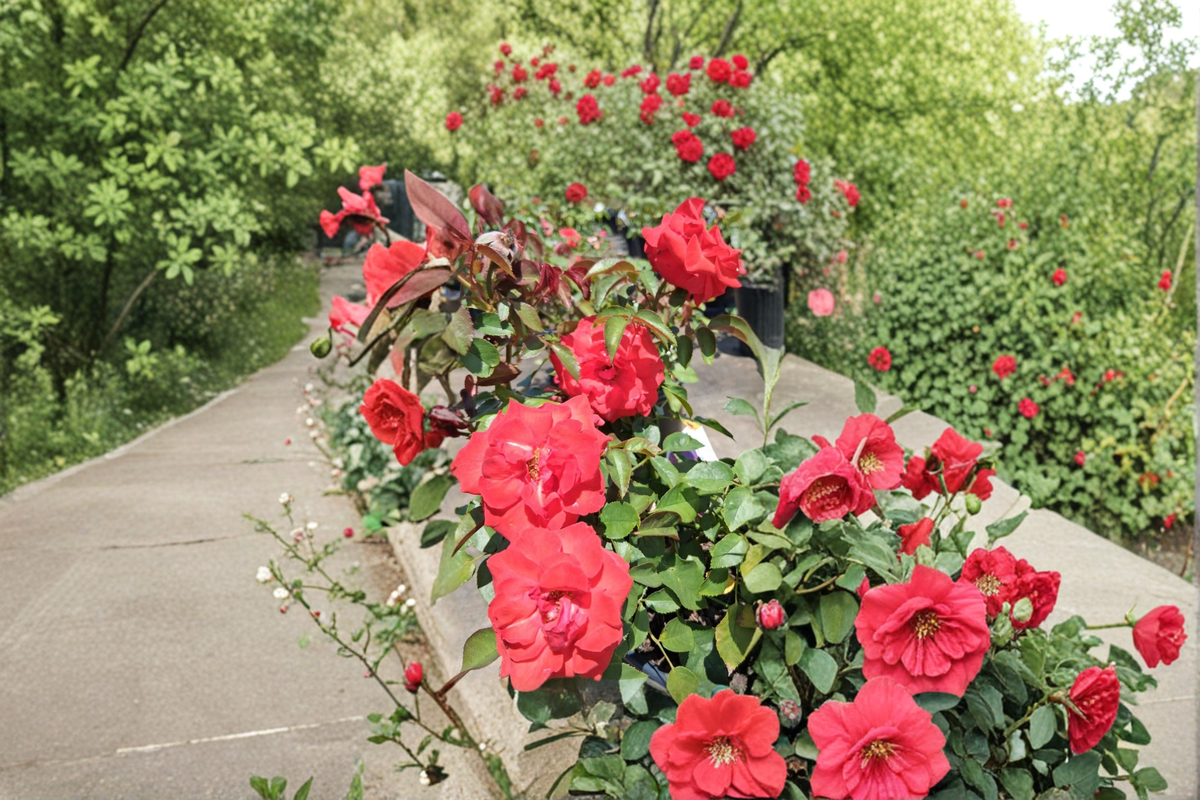 High Society Climbing Rose Plant 2 Gal - Deep Pink Rose Bush for Trellis, Landscaping, Rosa ‘High Society’