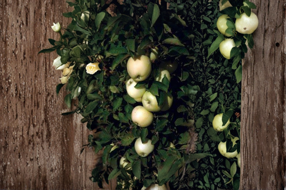 White Icicle Columnar Apple Tree Live Plant 1 Gallon Pot - Malus domestica 'White Icicle' Compact Patio Fruit Tree