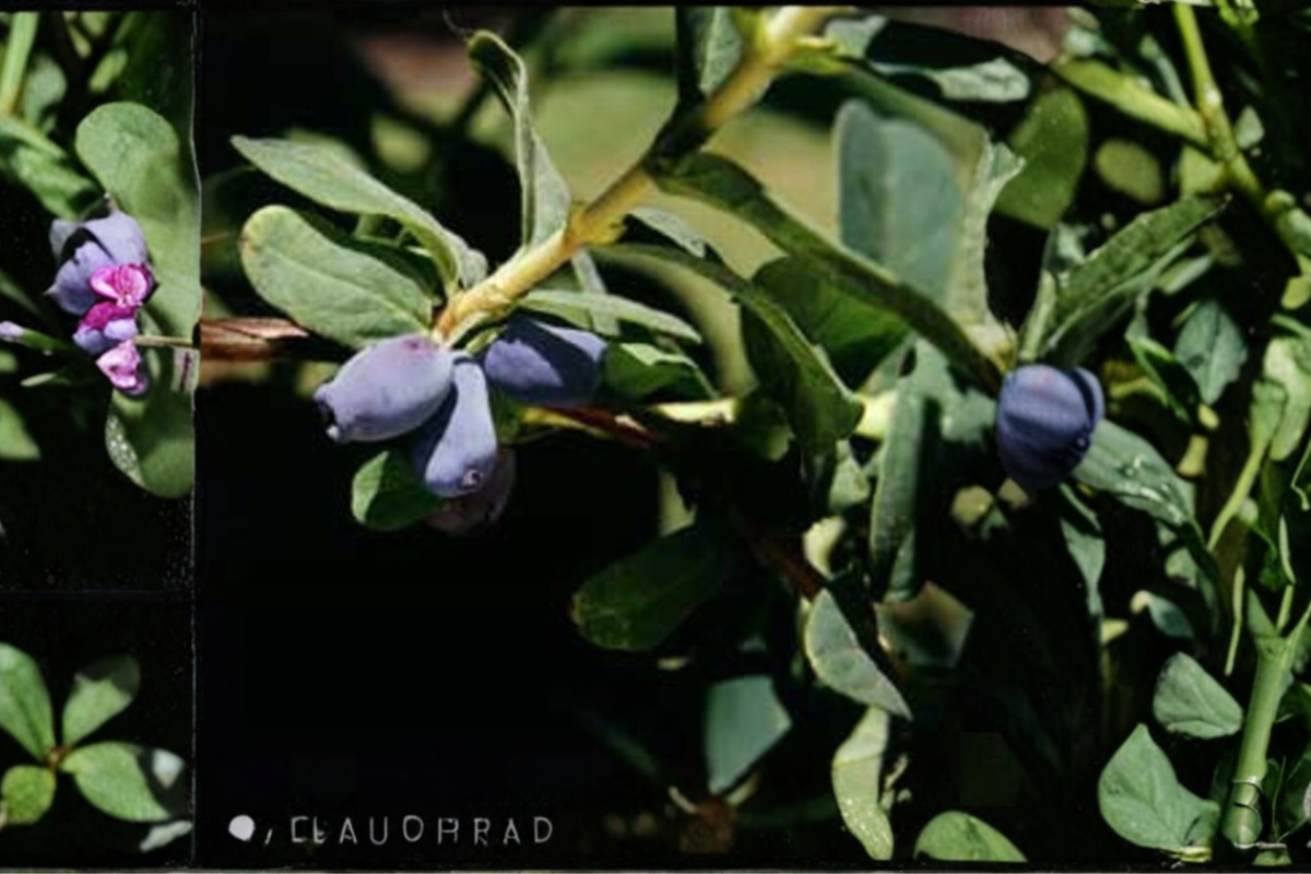Blue Pacific Honeyberry Plant - Edible Fruiting Shrub - Lonicera caerulea 'Blue Pacific' - Cold Hardy Berry Bush