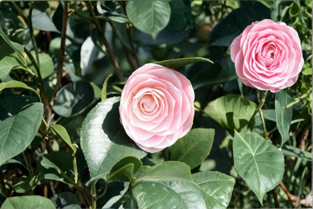 Goggy Japanese Camellia Live Plant 3 Gallon Pot Evergreen Flowering Shrub Camellia japonica ‘Goggy’ for Garden Landscape
