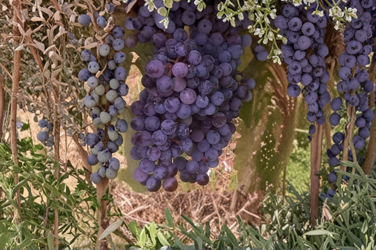 Zinfandel Grape Vine 3 Gal Live Plant - Wine Grape Fruit Vine for Backyard Trellis Garden - Vitis vinifera