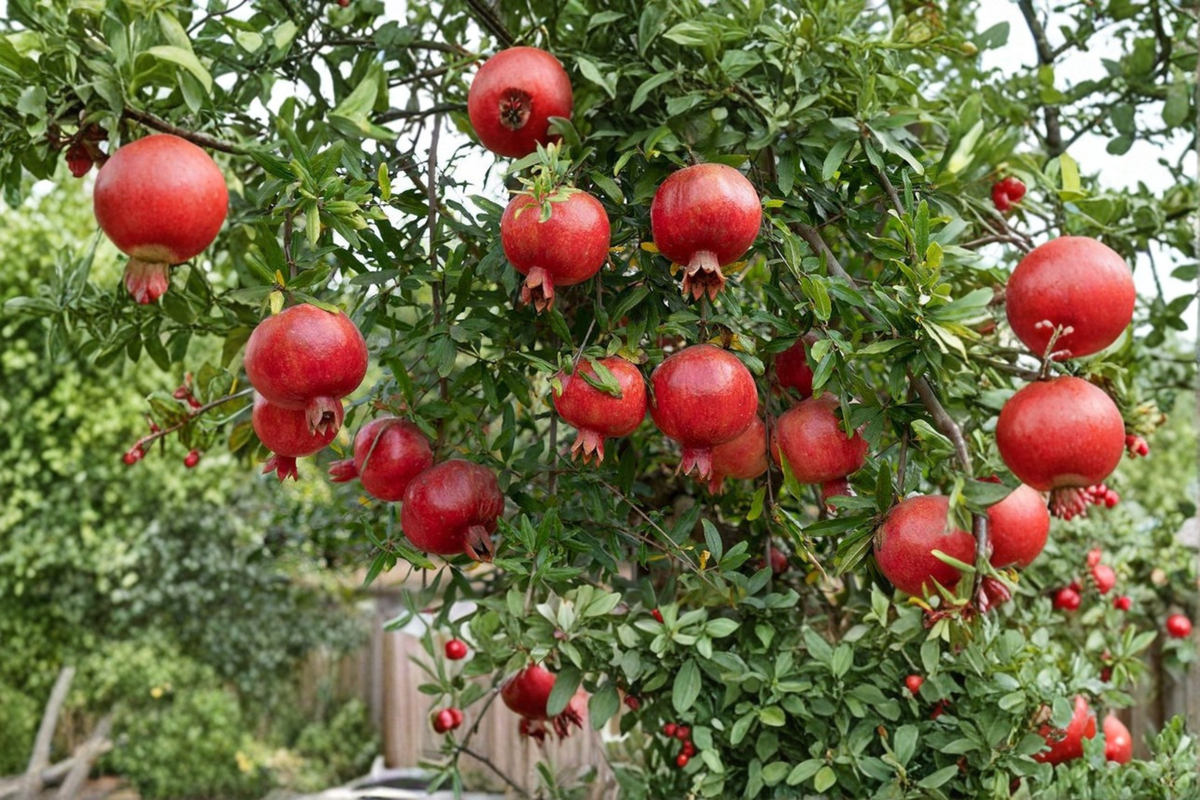 Salavatski Pomegranate Tree Live Plant - Large Fruiting Variety (Punica granatum 'Salavatski') for Edible Gardens