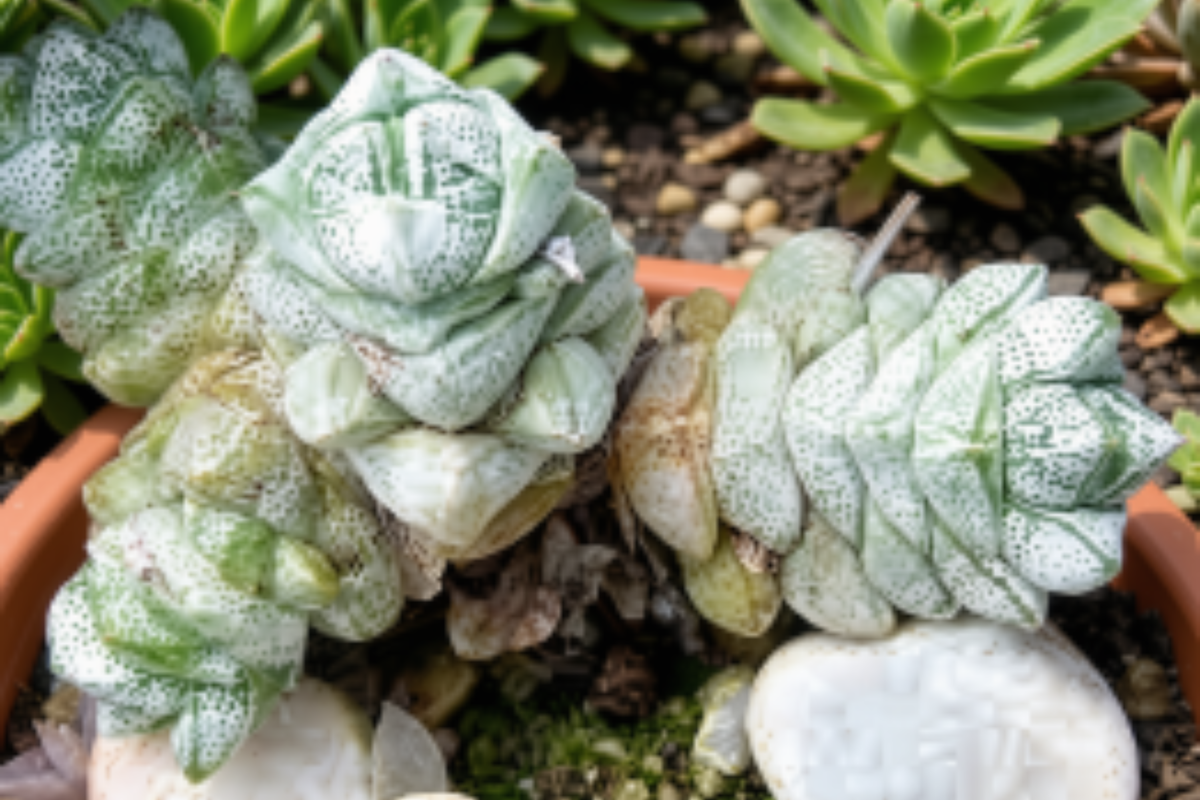 Crassula Deceptor Live Succulent in 2-Inch Pot - Geometric Foliage - Crassula deceptor - Indoor/Outdoor Plant