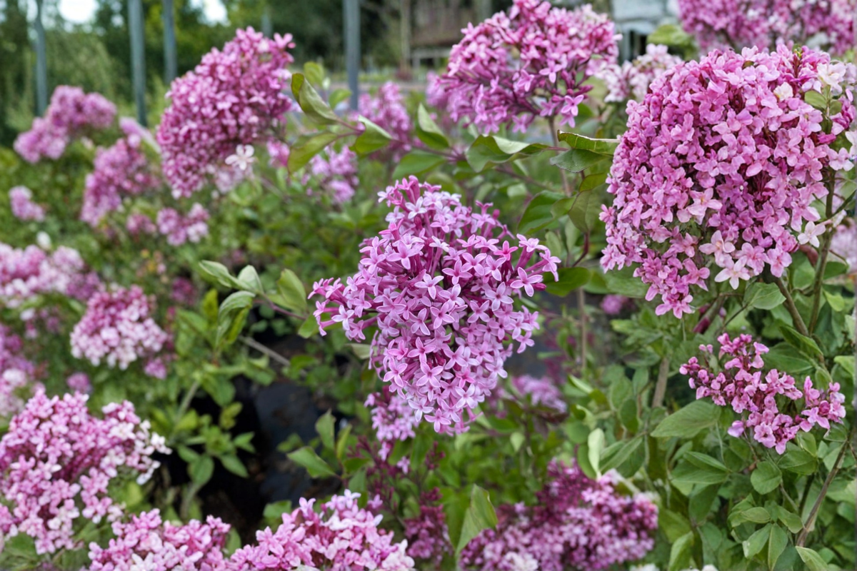 Red Pixie Lilac Plant 1 Gallon Pot Pink Flowers Syringa × ‘Red Pixie’ Compact Dwarf Lilac for Outdoor Garden Decor