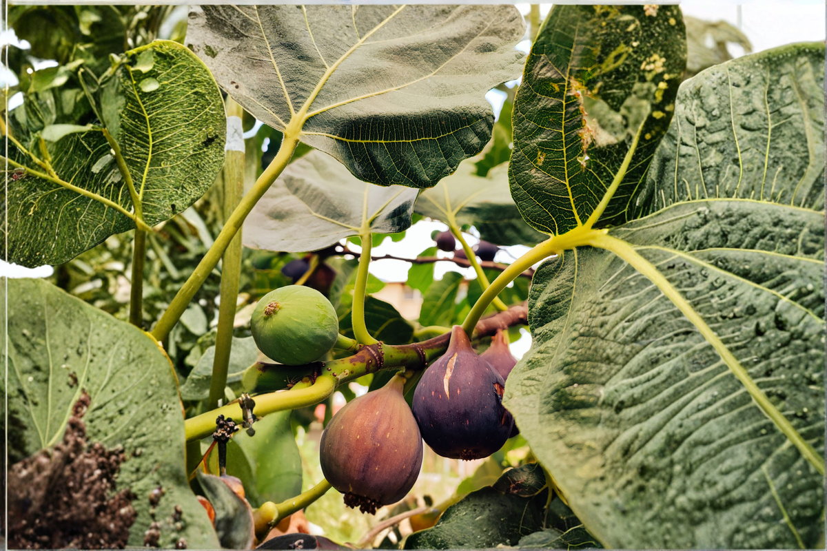 Violette de Bordeaux Fig Starter Plants 2 Pack in 1/2 Gallon Pots | Ficus carica Fruit Tree for Edible Gardens