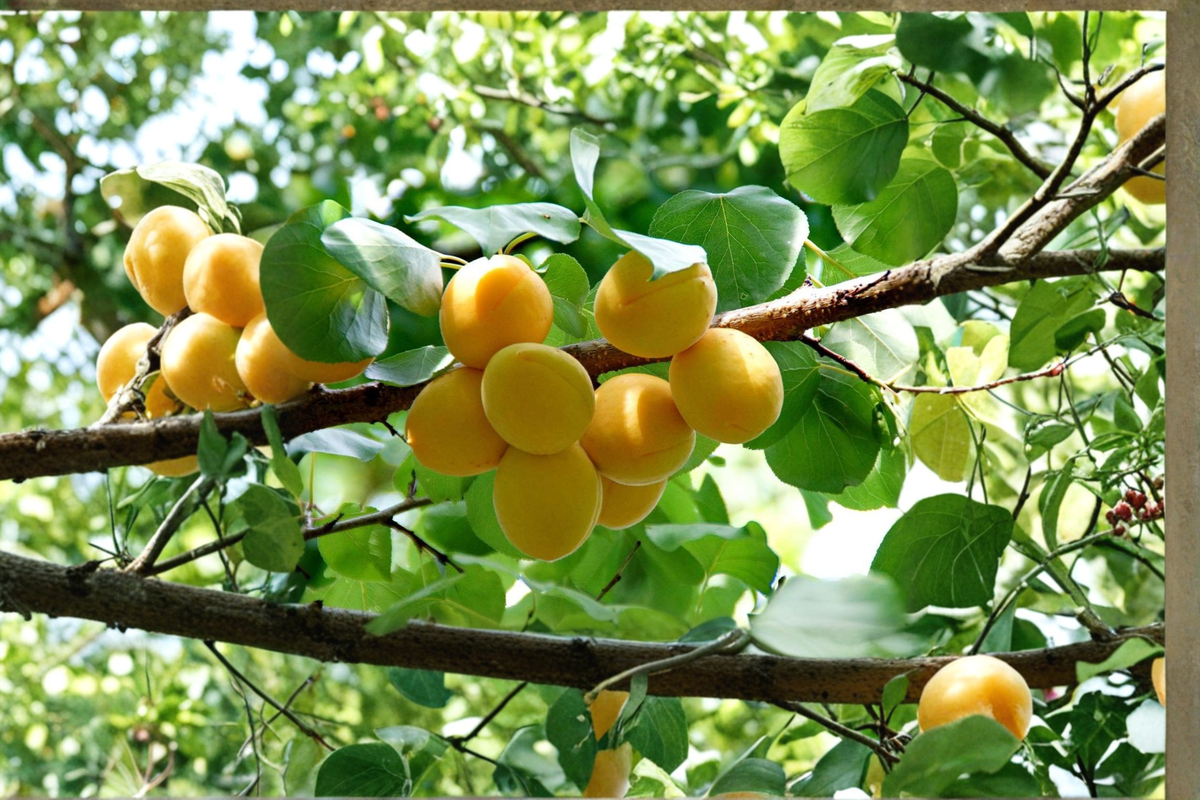 Gold Kist Apricot Tree Live Plant - Deciduous Fruit Tree for Garden or Orchard - Prunus armeniaca