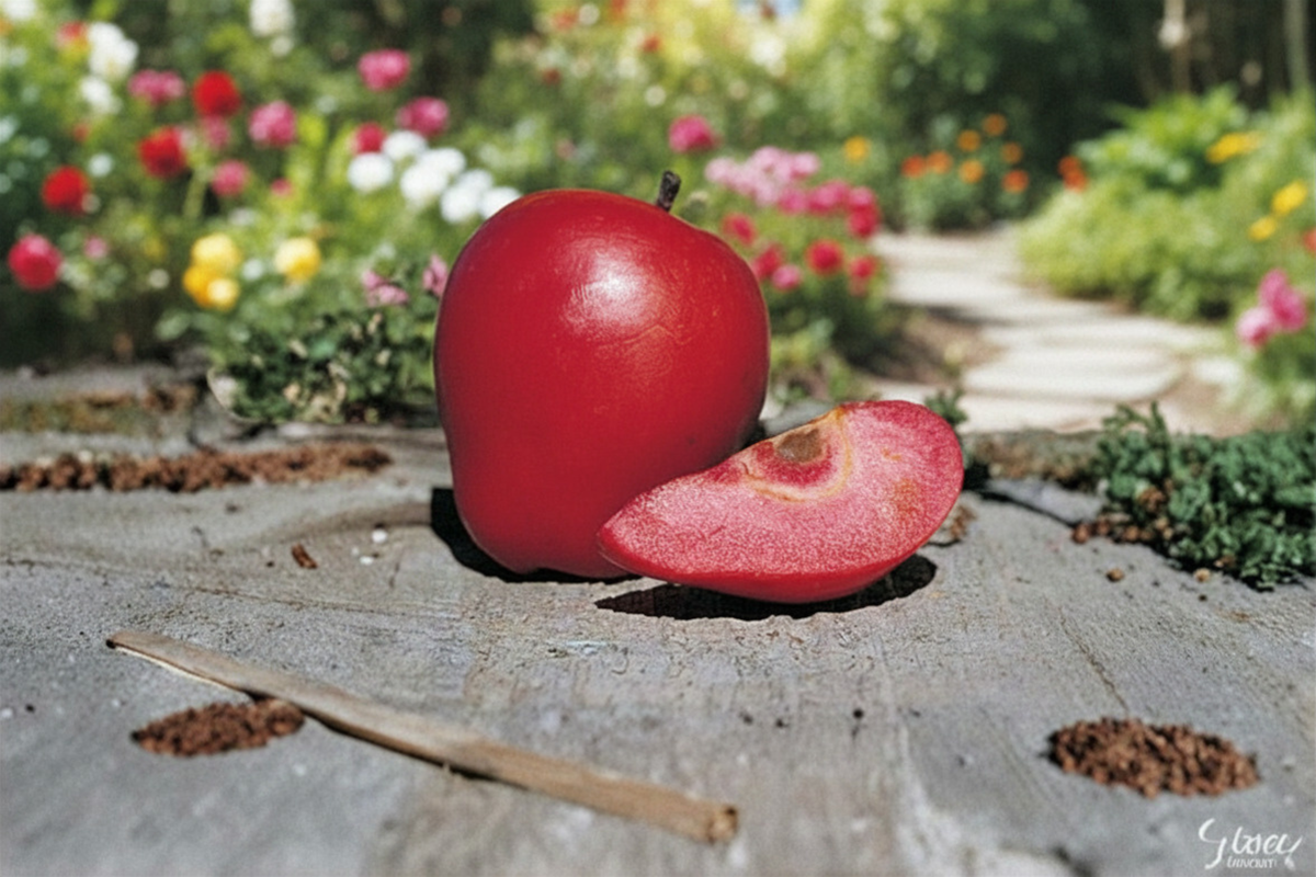 Redlove Calypso Apple Tree 1 Gallon Grafted Semi-Dwarf Fruit Tree Malus domestica 'Redlove Calypso' for Home Garden