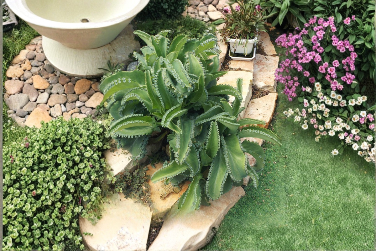 Mother of Thousands Succulent Plants - 6 Bare Root Kalanchoe daigremontiana - Drought-Tolerant Indoor/Outdoor Collection
