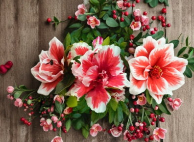 Mardi Gras Azalea Starter Plant - Deciduous Rhododendron - Red White Bicolor - Azalea indica