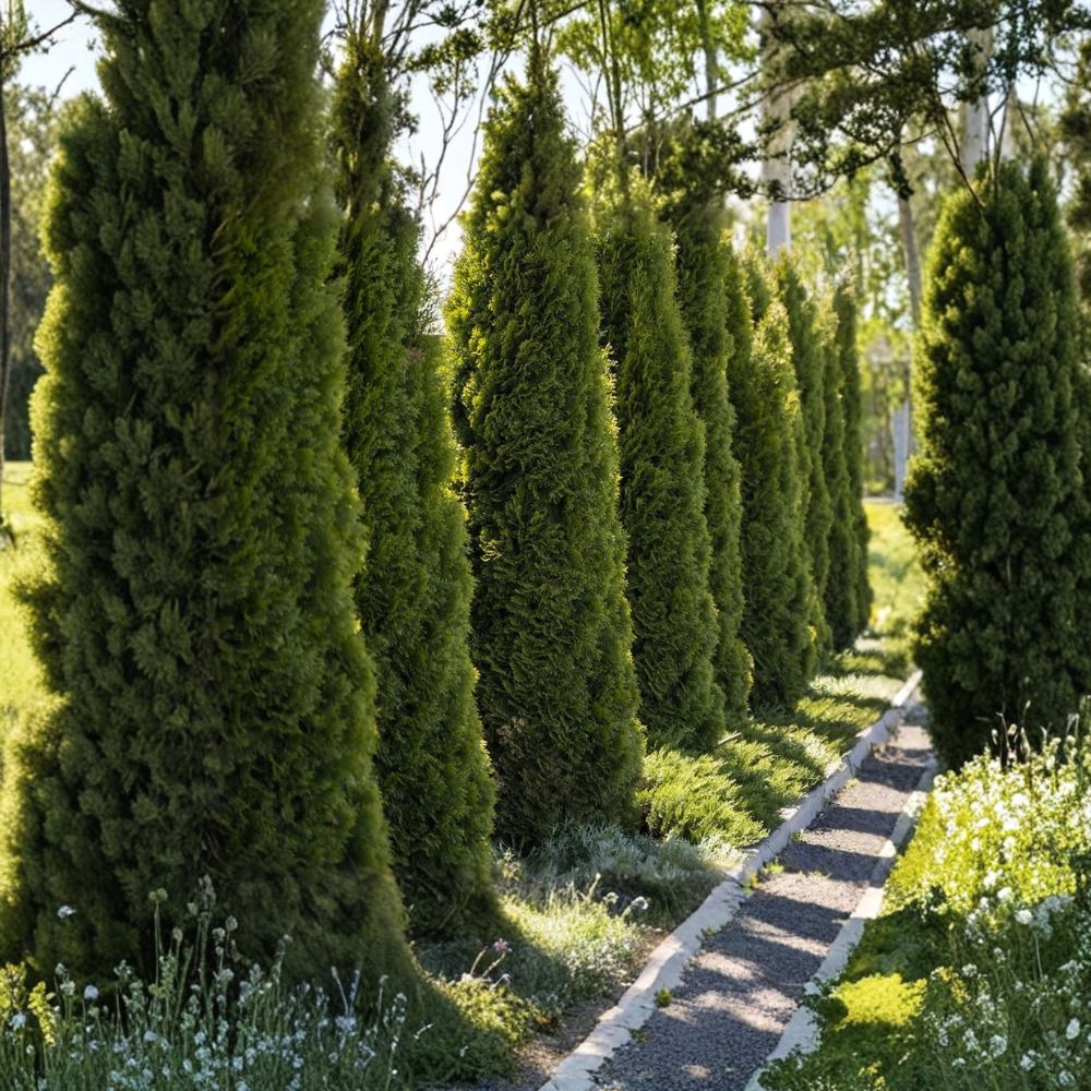 Emerald Green Arborvitae Starter Plants 20 Pack Bare Root 3–6 Inch Plugs Thuja occidentalis ‘Smaragd’ Privacy Hedge Trees