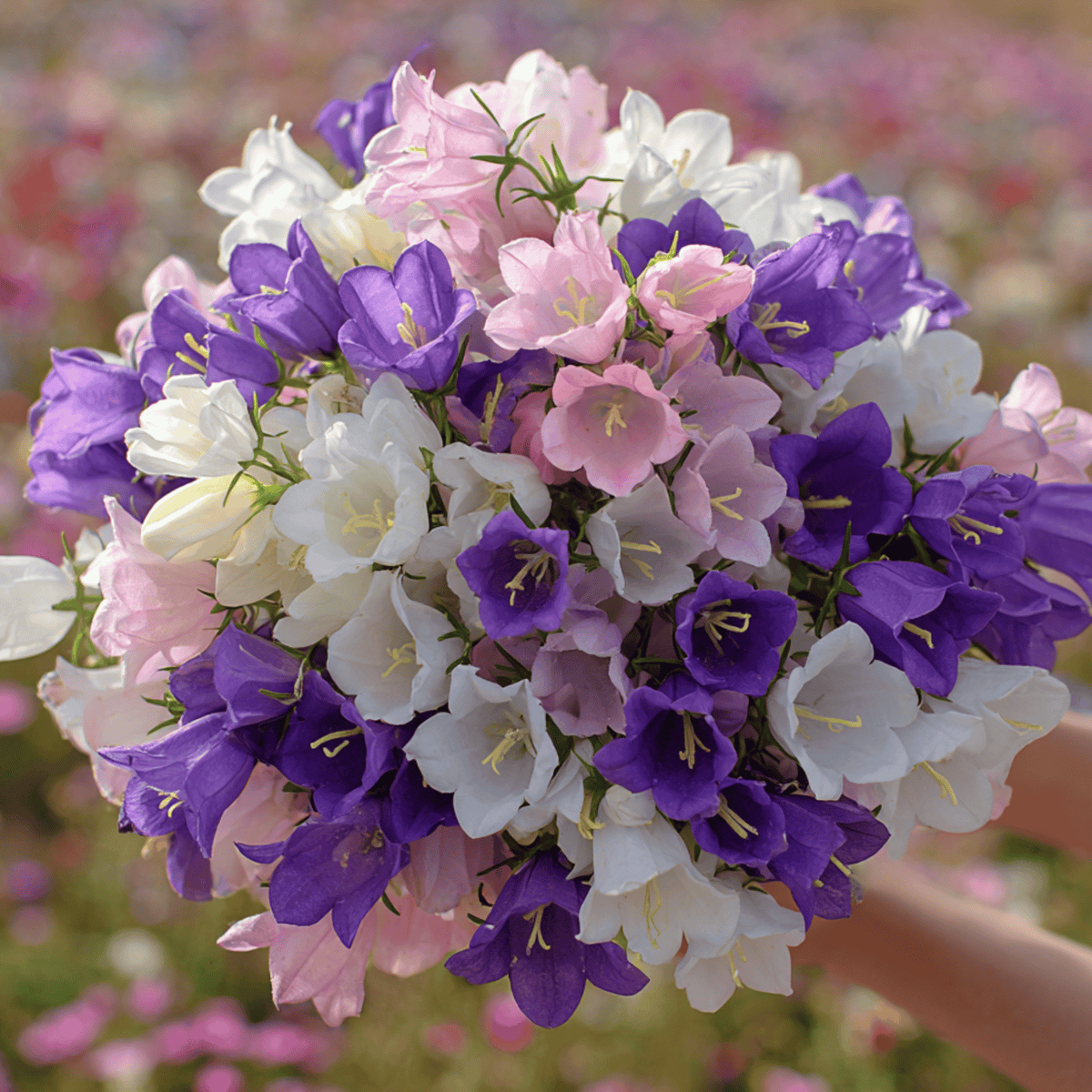 Canterbury Bells Seeds Mix - 100 Seeds - Campanula Medium - Colorful Garden Flowers for Planting