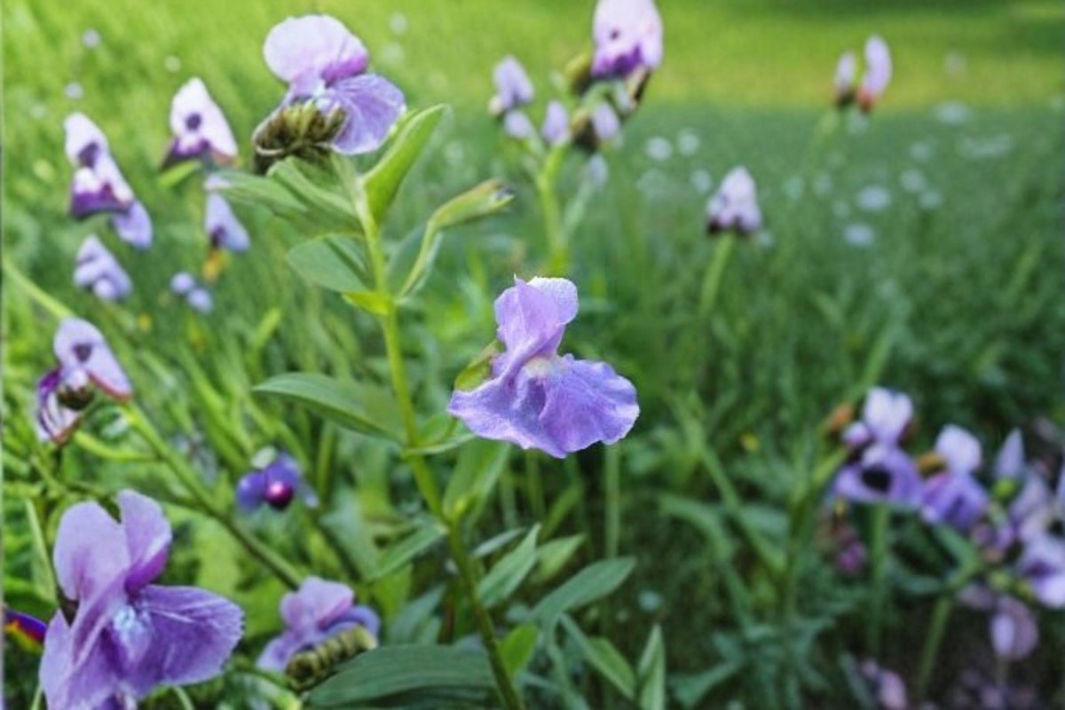 5000 Monkey Flower Seeds - Native Purple Wildflower, Wetland Perennial - Mimulus ringens