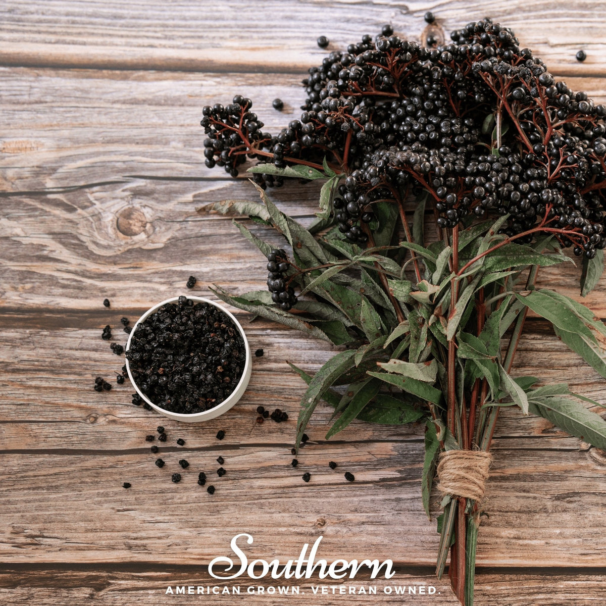 Dried Elderberry - 1 Cup - Natural Berry for Herbal Remedies - Sambucus nigra