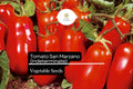 30 Seeds San Marzano Short Vine Tomato, Lycopersicon Esculentum, Indeterminate Heirloom Variety