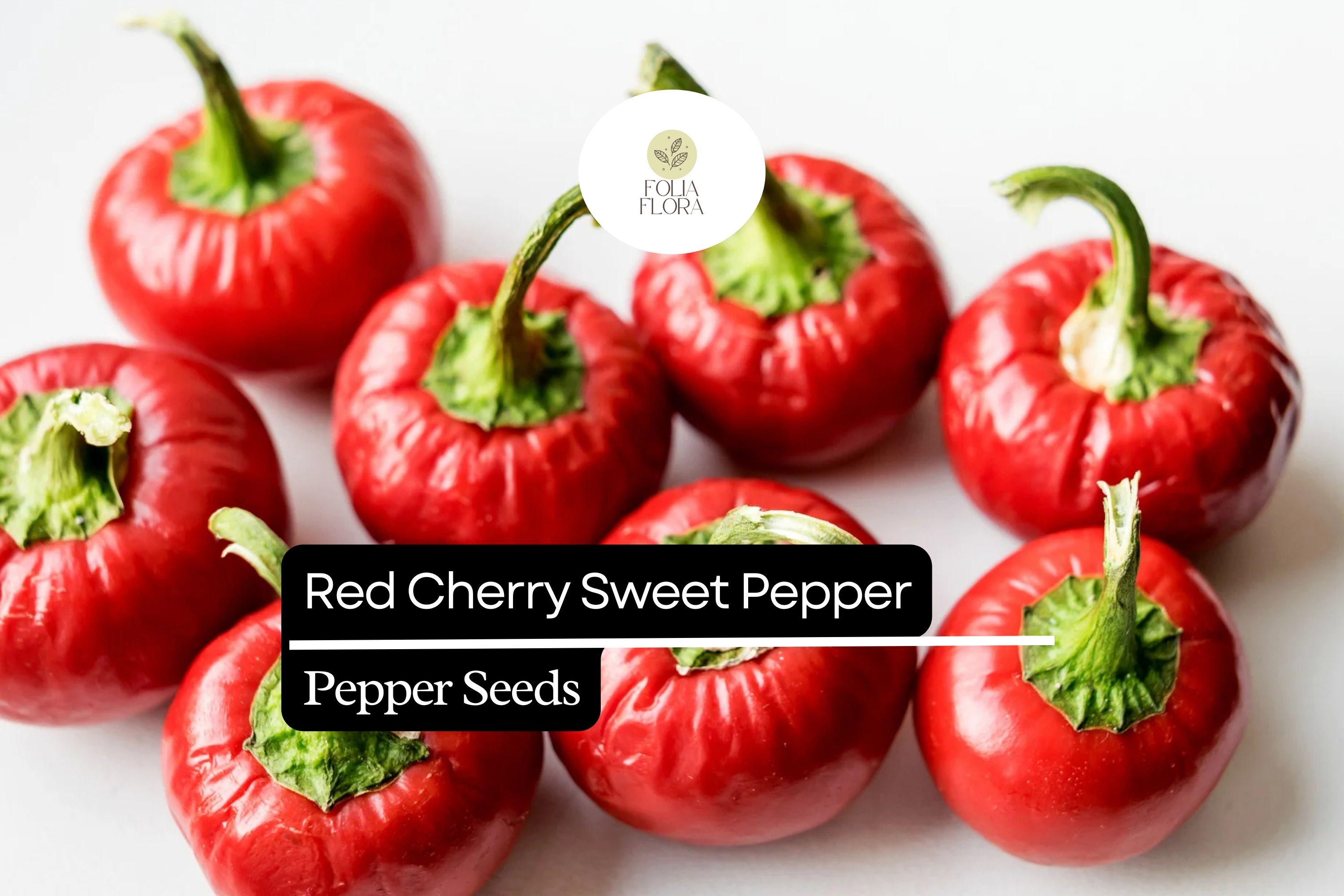 Red Cherry Sweet Pepper Seeds | Heirloom Capsicum Annuum 250mg