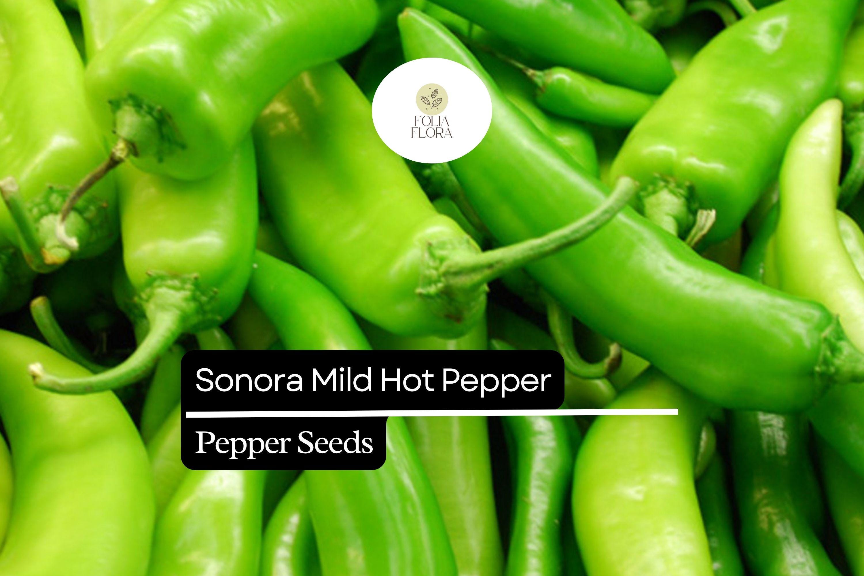 Sonora Mild Hot Pepper Seeds | High-Yield Heirloom (250mg)