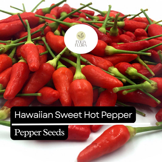 15 Hawaiian Sweet Hot Pepper Seeds â€“ Heirloom, Spicy & Sweet, Non-GMO, High Yield