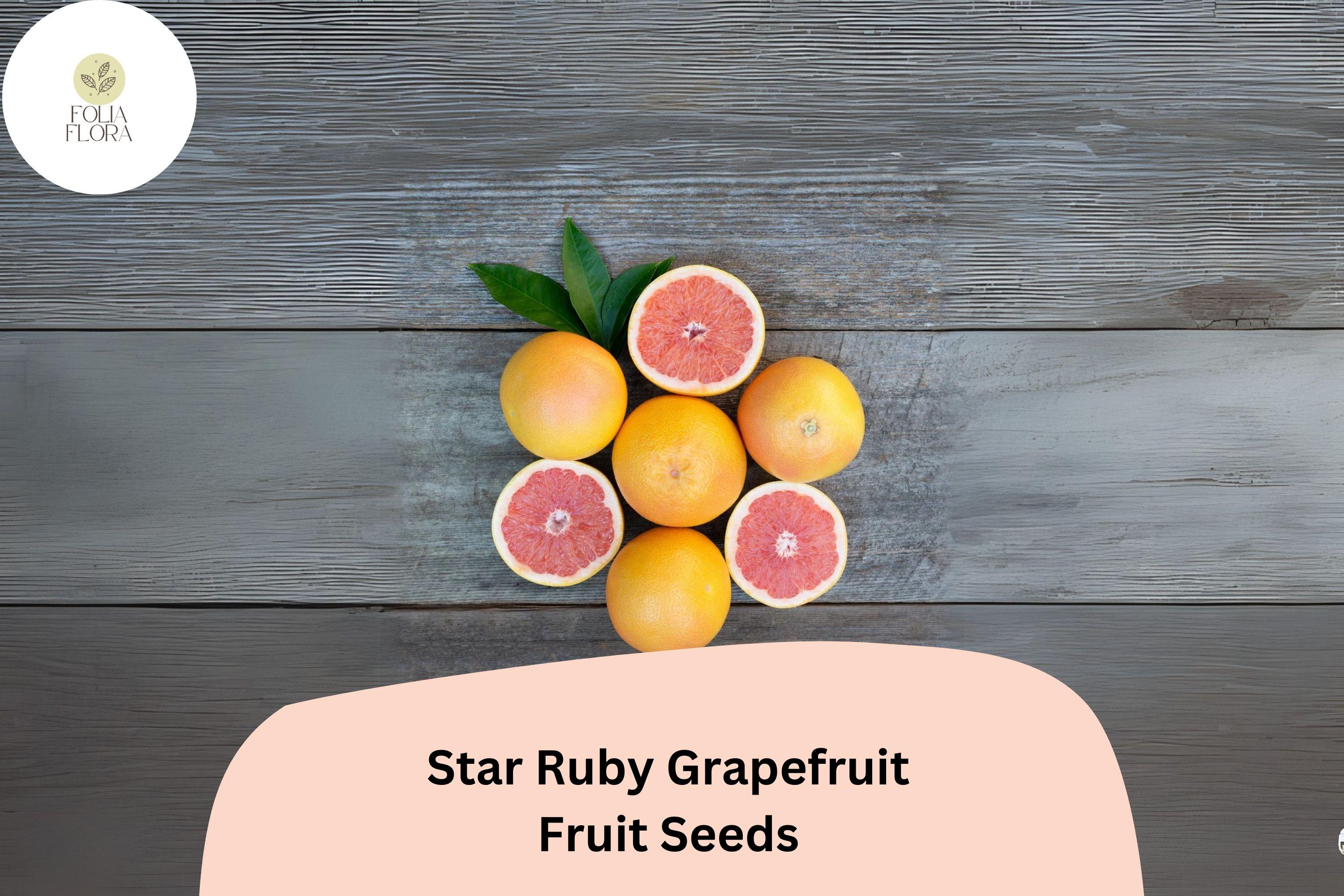 5+ Star Ruby Grapefruit Seeds â€“ Juicy, Deep Red, Sweet-Tart Citrus Tree