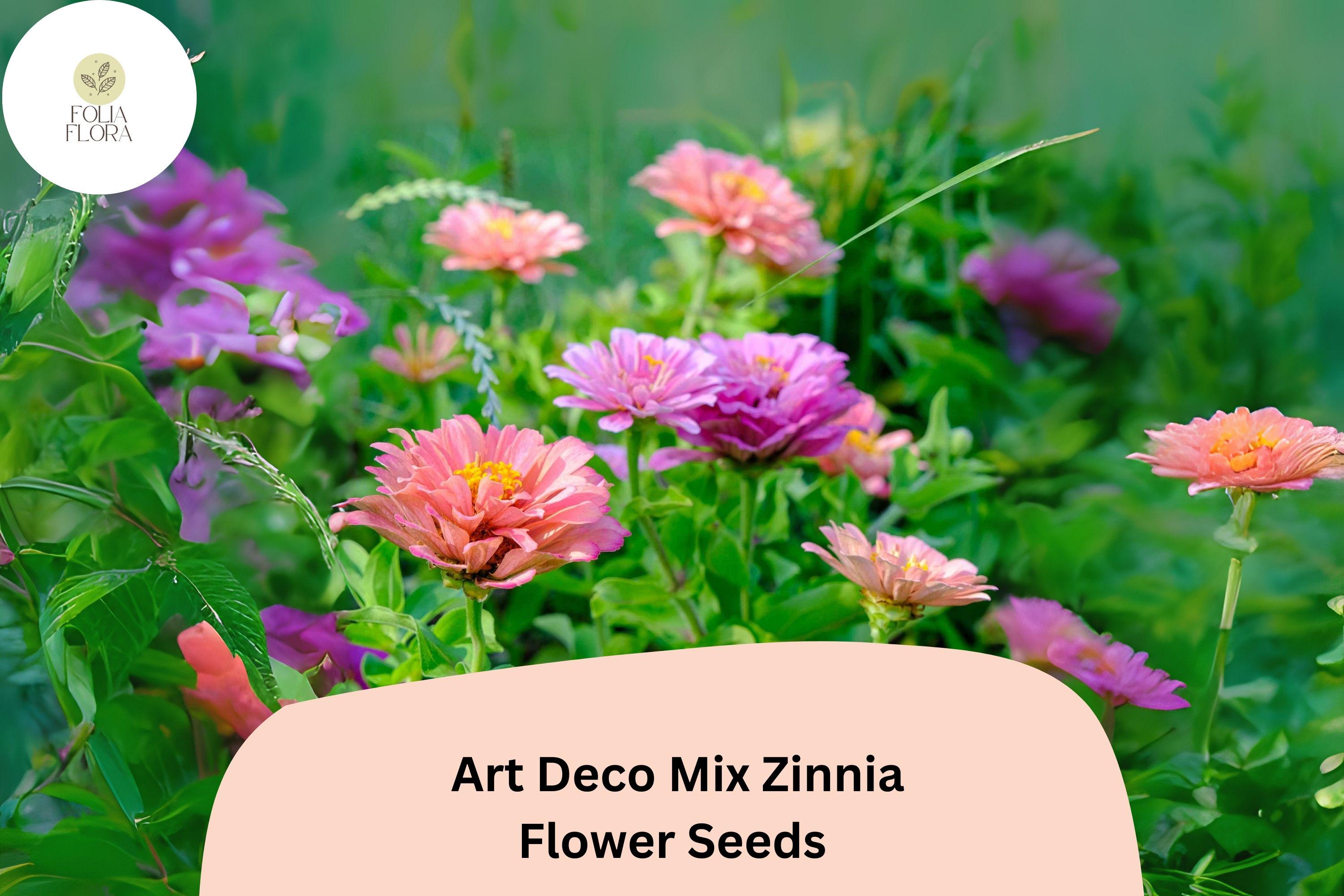 100+ Art Deco Mix Zinnia Seeds â€“ Bold Colorful Blooms for Cottage & Cut Flower Gardens
