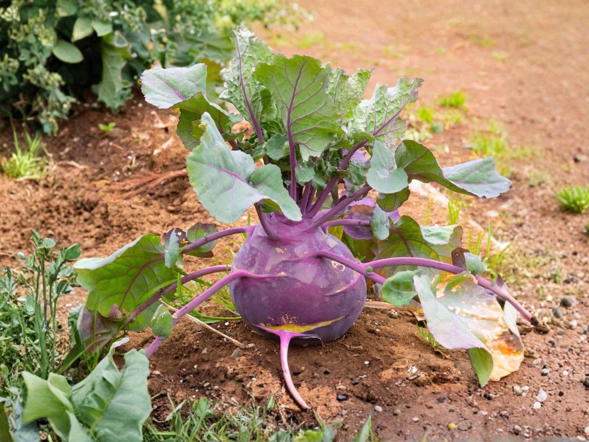 Purple Vienna Kohlrabi Seeds – Heirloom Vegetable, Easy to Grow, 100 Seeds, Cool-Season Garden Crop, Non-GMO