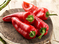 Giant Marconi Red Sweet Pepper Seeds – Italian Heirloom, Long Thick-Walled, Roasting & Cooking, 25 Seeds