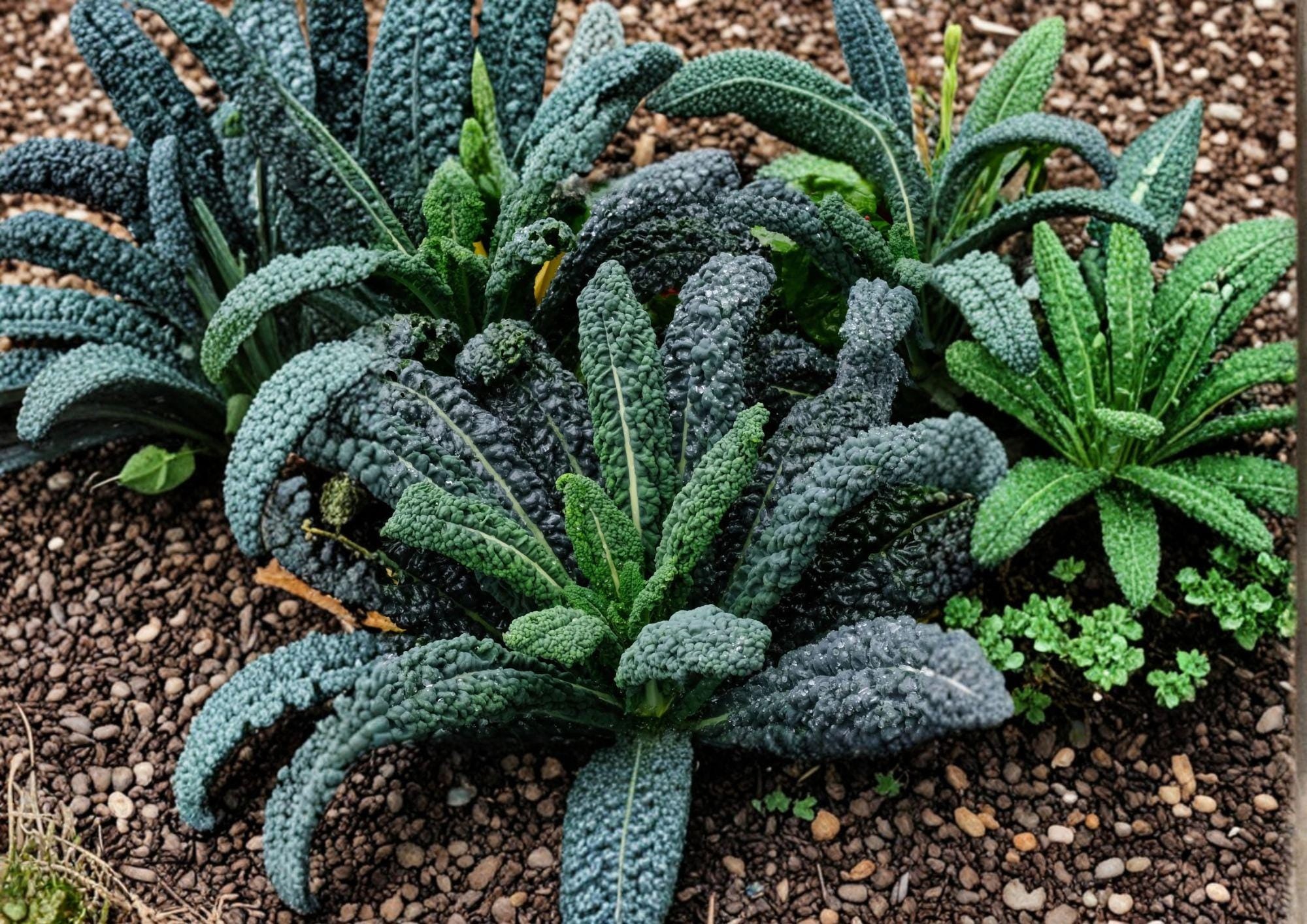 Lacinato Kale Seeds 500 Count | Heirloom Dinosaur Kale, Black Tuscan, Cold Hardy Garden Vegetable, Italian Kale Seeds