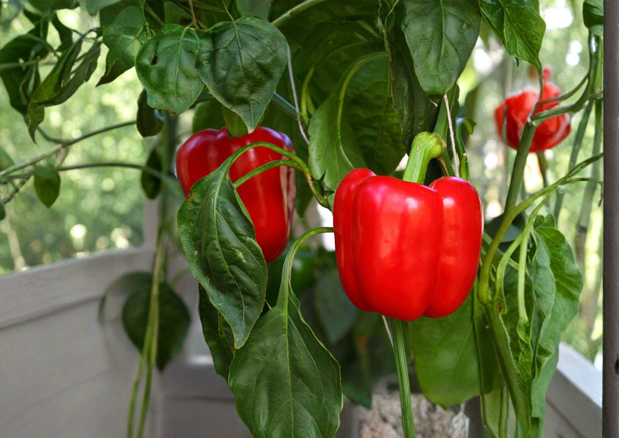 California Wonder 300 Bell Pepper Seeds – Heirloom Sweet Vegetable for Home Gardens, Large Blocky Red & Green Peppers