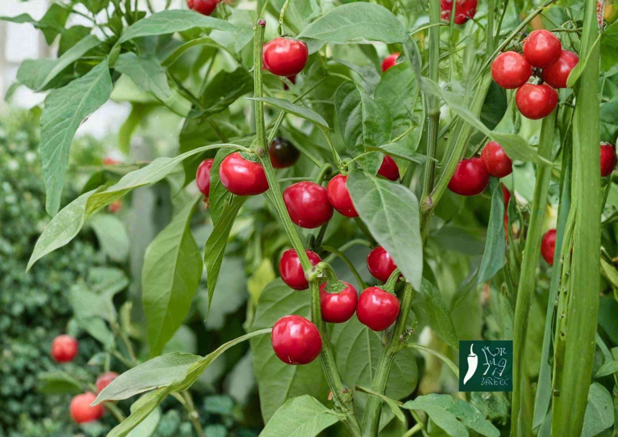 Large Hot Cherry Pepper Seeds – Heirloom Spicy Red Vegetable for Garden, Pickling, Stuffing, Roasting, 25 Premium Seeds