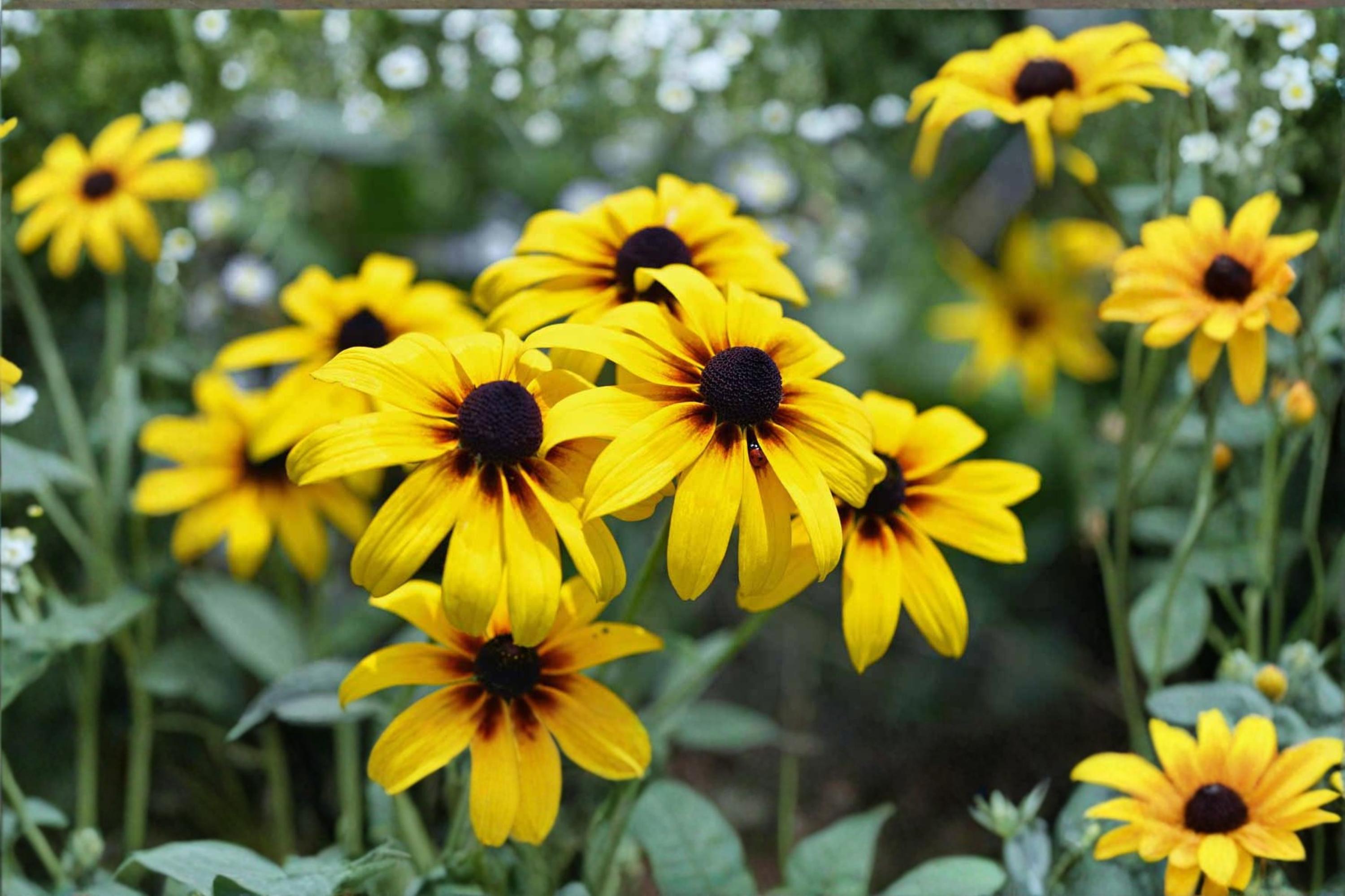 Black Eyed Susan Seeds – 400 Bulk Native Wildflower for Pollinator Gardens – Rudbeckia hirta, Yellow Prairie Flower