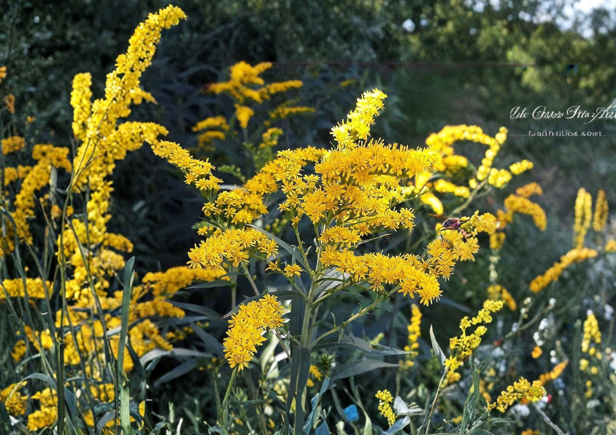 Old Field Goldenrod Seeds – 500 Native Wildflower Seeds for Yellow Fall Blooms, Solidago nemoralis, Pollinator Friendly, Drought Tolerant